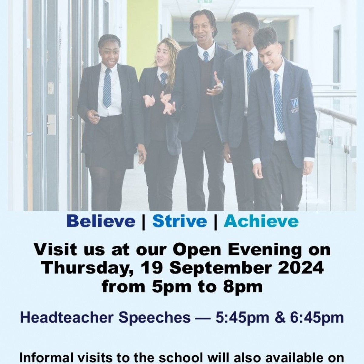 Westfield Academy - Year 9 Options Evening - 13th March - 5.30-6.30